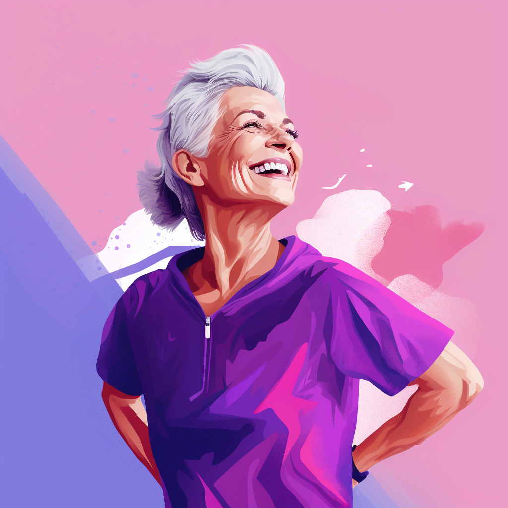 Smiling older woman
